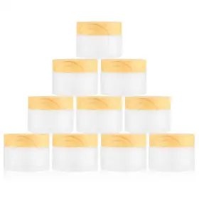 Frosted Glass Cosmetic Jars