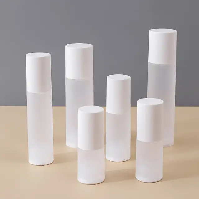 Frosted Plastic Airless Pump Bottles view 2