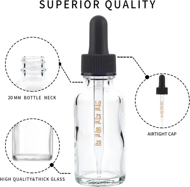 Glass Dropper Bottles view 2