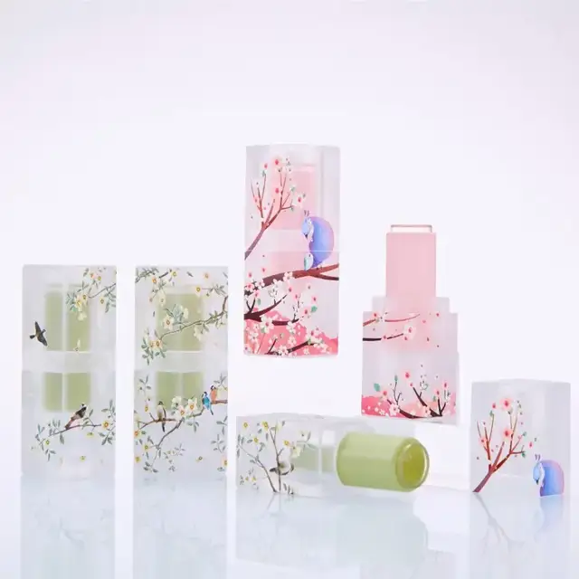 Matte Square Lip Balm Tubes