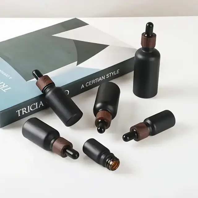 Frosted Glass Dropper Bottles view 2