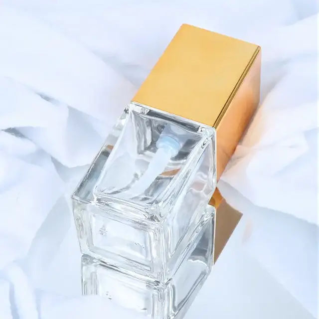 Square Glass Pump Bottles