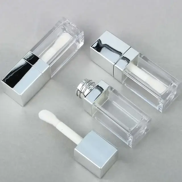 Square lip gloss tubes
