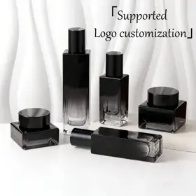 Gradient Glass Cosmetic Jars