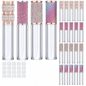 Diamond-Shaped Plastic Lip Gloss Tubes