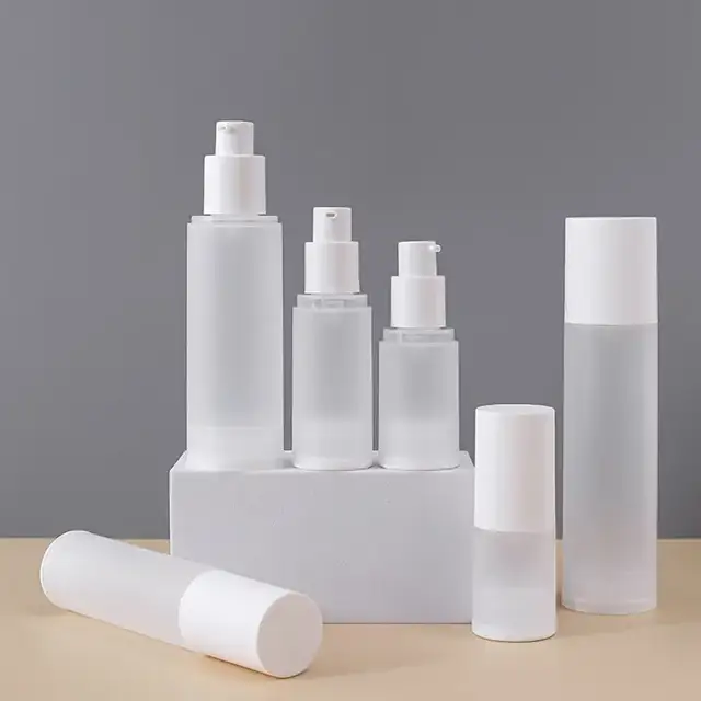 Frosted Plastic Airless Pump Bottles