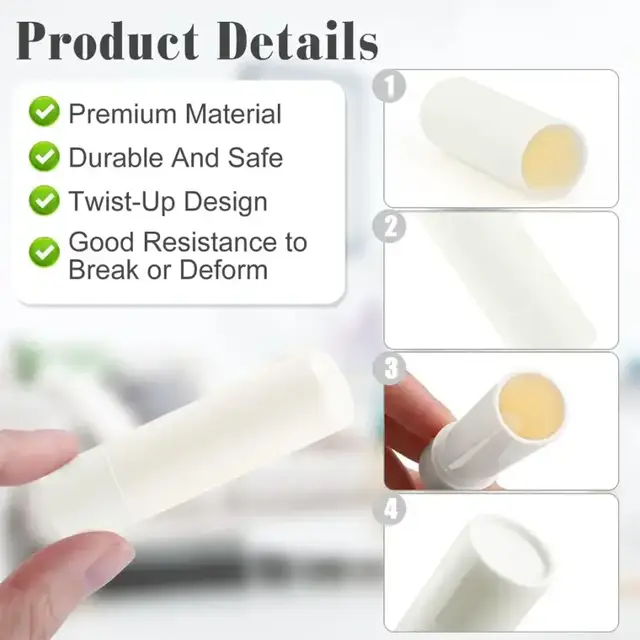 Twist-up lip balm tubes view 2